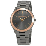  Shop Authentic Michael Kors Runway Quartz Grey Dial Grey Steel Strap Watch For Women - MK8576 - Luxxuri