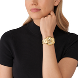  Shop Authentic Guess G-Twist Gold Dial Gold Steel Strap Watch for Women - W1082L2 - Luxxuri