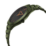 Shop Authentic Michael Kors Slim Runway Quartz Black Dial Green Steel Strap Watch For Men - MK8715 - Luxxuri