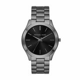  Shop Authentic Michael Kors Slim Runway Quartz Black Dial Grey Steel Strap Watch For Men - MK1044 - Luxxuri