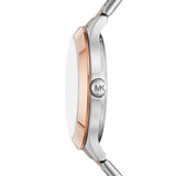  Shop Authentic Michael Kors Slim Runway Crystals Silver Dial Two Tone Steel Strap Watch for Women - MK1045 - Luxxuri