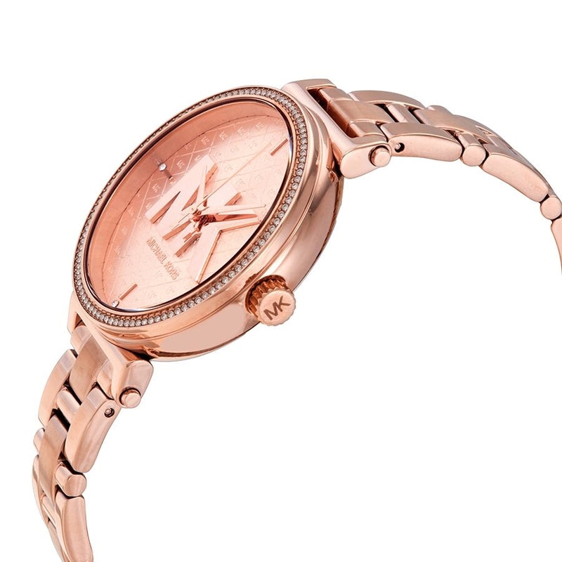  Shop Authentic Michael Kors Sofie Quartz Rose Gold Dial Rose Gold Steel Strap Watch For Women - MK4335 - Luxxuri