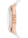 Shop Authentic Michael Kors Oversized Sport Quartz White Dial White Rubber Strap Watch For Women - MK6945 - Luxxuri