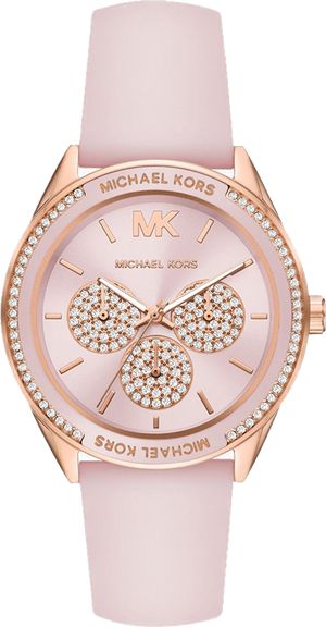  Shop Authentic Michael Kors Quartz Pink Dial Pink Silicone Strap Watch For Women - MK6946 - Luxxuri