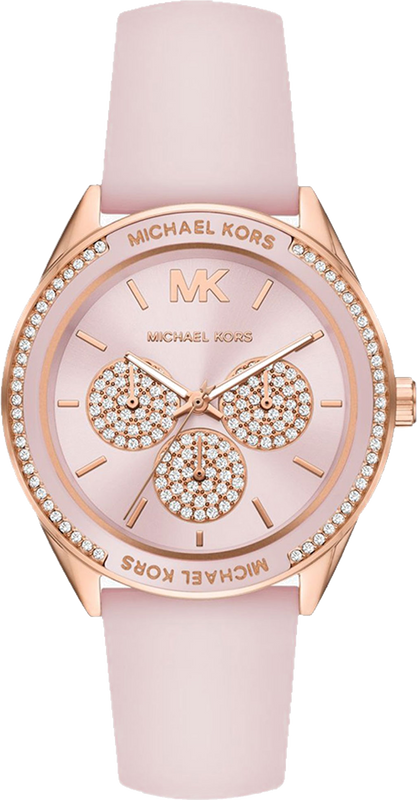  Shop Authentic Michael Kors Quartz Pink Dial Pink Silicone Strap Watch For Women - MK6946 - Luxxuri