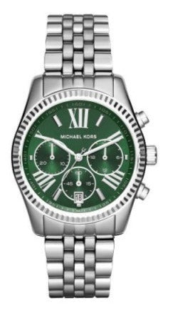 Shop Authentic Michael Kors Lexington Quartz Green Dial Silver Steel Strap Watch For Women - MK6222 - Luxxuri