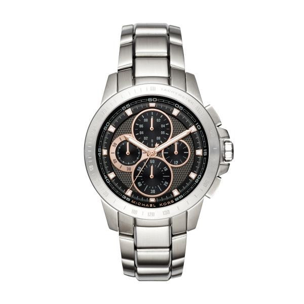  Shop Authentic Michael Kors Ryker Chronograph Black Dial Silver Steel Strap Watch For Men - MK8528 - Luxxuri