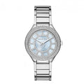 Shop Authentic Michael Kors Kerry Mother of Pearl Dial Silver Stainless Steel Strap Watch for Women - MK3395 - Luxxuri