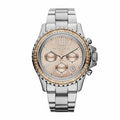  Shop Authentic Michael Kors Everest Chronograph Gold Dial Silver Steel Strap Watch For Women - MK5870 - Luxxuri