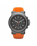  Shop Authentic Michael Kors Dylan Chronograph Grey Dial Orange Rubber Strap Watch for Men - MK8296 - Luxxuri