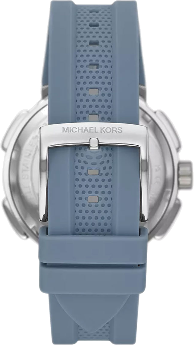 Michael Kors Sidney Chambray Multifunction Blue Dial Blue Silicone Strap Watch For Women - MK7220