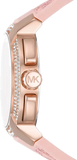  Shop Authentic Michael Kors Sidney Multifunction White Dial Pink Silicone Strap Watch For Women - MK7222 - Luxxuri