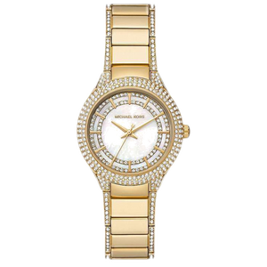  Shop Authentic Michael Kors Sylvia Mother Of Pearl Dial Gold Steel Strap Watch For Women - MK4655 - Luxxuri