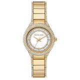  Shop Authentic Michael Kors Sylvia Mother Of Pearl Dial Gold Steel Strap Watch For Women - MK4655 - Luxxuri