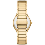  Shop Authentic Michael Kors Sylvia Mother Of Pearl Dial Gold Steel Strap Watch For Women - MK4655 - Luxxuri