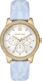  Shop Authentic Michael Kors Tibby Multifunction White Dial Blue Leather Strap Watch For Women - MK2965 - Luxxuri