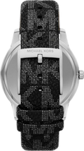 Michael Kors Tibby Chronograph Black Dial Black Leather Strap Watch For Women - MK2976