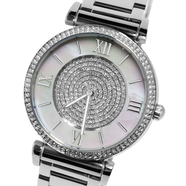  Shop Authentic Michael Kors Catlin Silver Dial Silver Steel Strap Watch for Women - MK3355 - Luxxuri