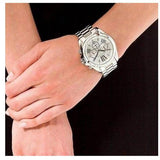  Shop Authentic Michael Kors Bradshaw Silver Dial Silver Steel Strap Watch for Men - MK5535 - Luxxuri
