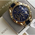  Shop Authentic Michael Kors Bradshaw Navy Blue Dial Two Tone Steel Strap Watch for Women - MK6268 - Luxxuri