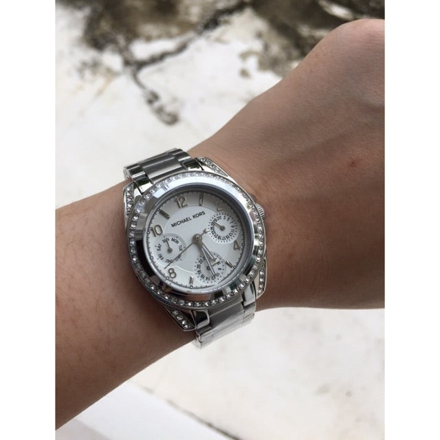  Shop Authentic Michael Kors Blair Silver Dial SIlver Steel Strap Watch for Women - MK5612 - Luxxuri