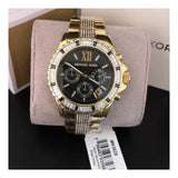  Shop Authentic Michael Kors Everest Chronograph Black Dial Gold Steel Strap Watch For Women - MK5828 - Luxxuri