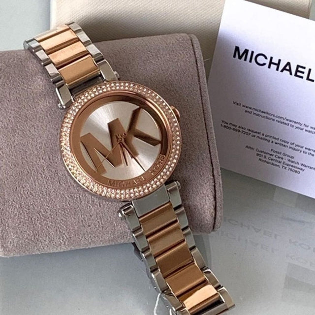  Shop Authentic Michael Kors Parker Gold Dial Two Tone Steel Strap Watch for Women - MK6314 - Luxxuri