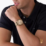  Shop Authentic Michael Kors Warren Chronograph Beige Dial Beige Nylon Strap Watch for Men - MK9145 - Luxxuri