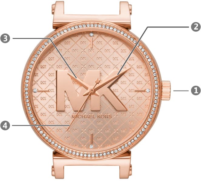  Shop Authentic Michael Kors Sofie Quartz Rose Gold Dial Rose Gold Steel Strap Watch For Women - MK4335 - Luxxuri