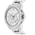  Shop Authentic Michael Kors Brecken Chronograph Silver Dial Silver Steel Strap Watch For Women - MK8562 - Luxxuri