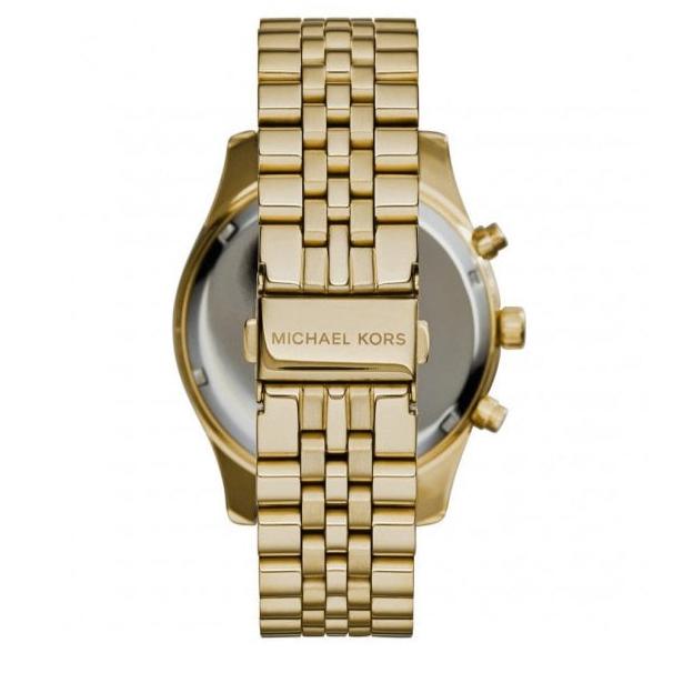  Shop Authentic Michael Kors Lexington Crystals Gold Dial Gold Steel Strap Watch for Men - MK8494 - Luxxuri