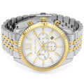  Shop Authentic Michael Kors Lexington Silver Dial Two Tone Steel Strap Watch for Men - MK8344 - Luxxuri
