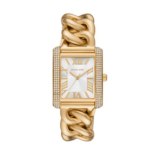  Shop Authentic Michael Kors Emery Three Hand Silver Dial Gold Steel Strap Watch For Women - Mk7300 - Luxxuri