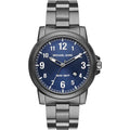  Shop Authentic Michael Kors Paxton Analog Blue Dial Grey Steel Strap Watch For Men - MK8499 - Luxxuri