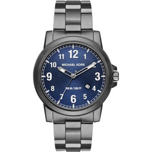  Shop Authentic Michael Kors Paxton Analog Blue Dial Grey Steel Strap Watch For Men - MK8499 - Luxxuri