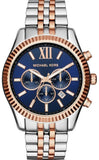  Shop Authentic Michael Kors Lexington Blue Dial Two Tone Steel Strap Watch for Men - MK8412 - Luxxuri