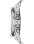 Michael Kors Whitney Chronograph Crystals Silver Dial Silver Steel Strap Watch For Women - MK6728