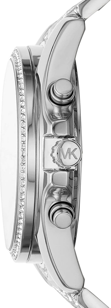  Shop Authentic Michael Kors Whitney Chronograph Crystals Silver Dial Silver Steel Strap Watch For Women - MK6728 - Luxxuri