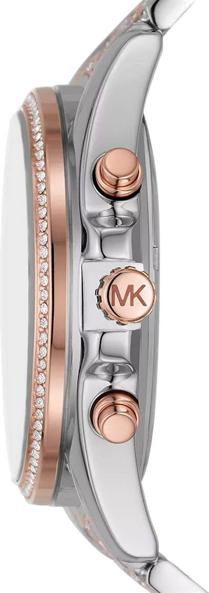  Shop Authentic Michael Kors Whitney Chronograph Silver Dial Two Tone Steel Strap Watch For Women - MK7225 - Luxxuri
