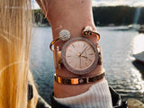  Shop Authentic Michael Kors Darci Rose Gold Dial Rose Gold Mesh Bracelet Watch for Women - MK3369 - Luxxuri