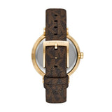  Shop Authentic Michael Kors Addyson Three-Hand Silver Dial Brown Leather Strap Watch for Women - MK2945 - Luxxuri
