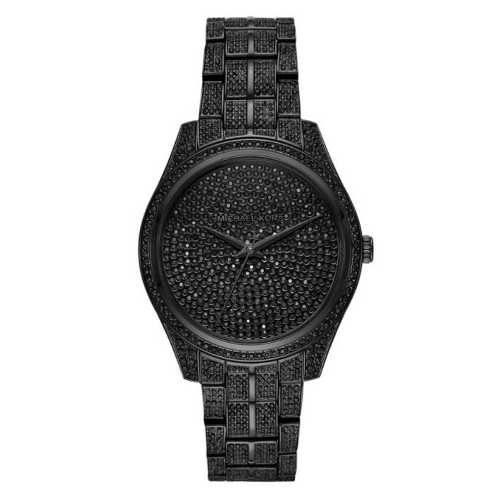 Shop Authentic Michael Kors Lauryn Analog Crystals Black Dial Black Steel Strap Watch For Women - MK3980 - Luxxuri