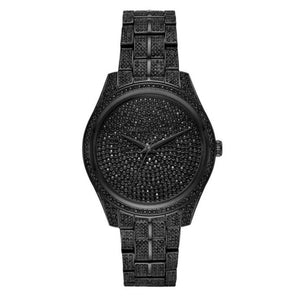 Shop Authentic Michael Kors Lauryn Analog Crystals Black Dial Black Steel Strap Watch For Women - MK3980 - Luxxuri