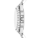  Shop Authentic Michael Kors Lennox Three-Hand Blue Dial Silver Steel Strap Watch For Women - MK7397 - Luxxuri