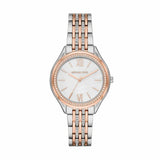  Shop Authentic Michael Kors Mindy Three Hand White Dial Two Tone Steel Strap Watch For Women - MK7077 - Luxxuri