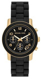  Shop Authentic Michael Kors Runway Chronograph Black Dial Black Silicone Strap Watch For Women - MK7385 - Luxxuri