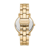  Shop Authentic Michael Kors Corey Three Hand Black Dial Gold Steel Strap Watch for Women - MK7345 - Luxxuri