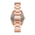 Michael Kors Tibby Chronograph White Dial Rose Gold Steel Strap Watch For Men - MK7293