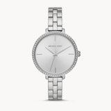  Shop Authentic Michael Kors Charley Quartz Silver Dial Silver Steel Strap Watch for Women - MK4398 - Luxxuri