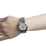  Shop Authentic Michael Kors Bradshaw Chronograph Silver Dial Two Tone Steel Strap Watch For Women - MK5912 - Luxxuri